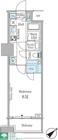 ルビア赤坂の物件間取画像